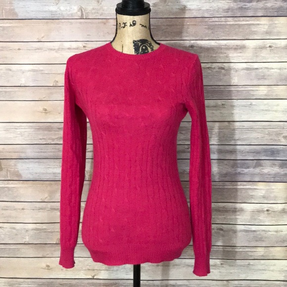 Hayden Sweaters - Hayden Dark Pink Cashmere Sweater